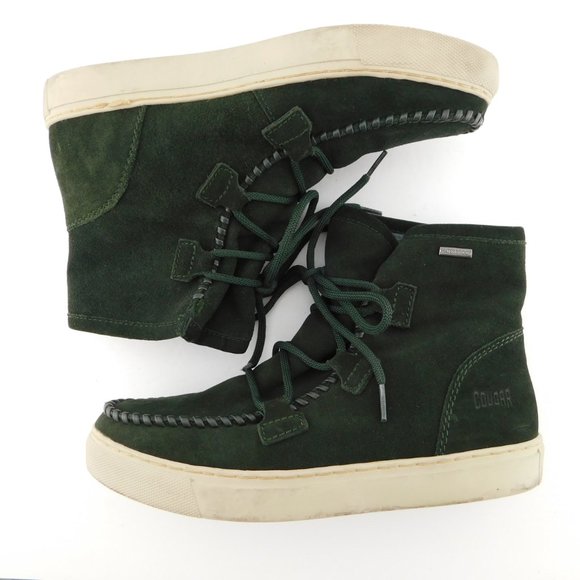 COUGAR Green Suede Waterproof Booties Sneakers 10 - Picture 5 of 8